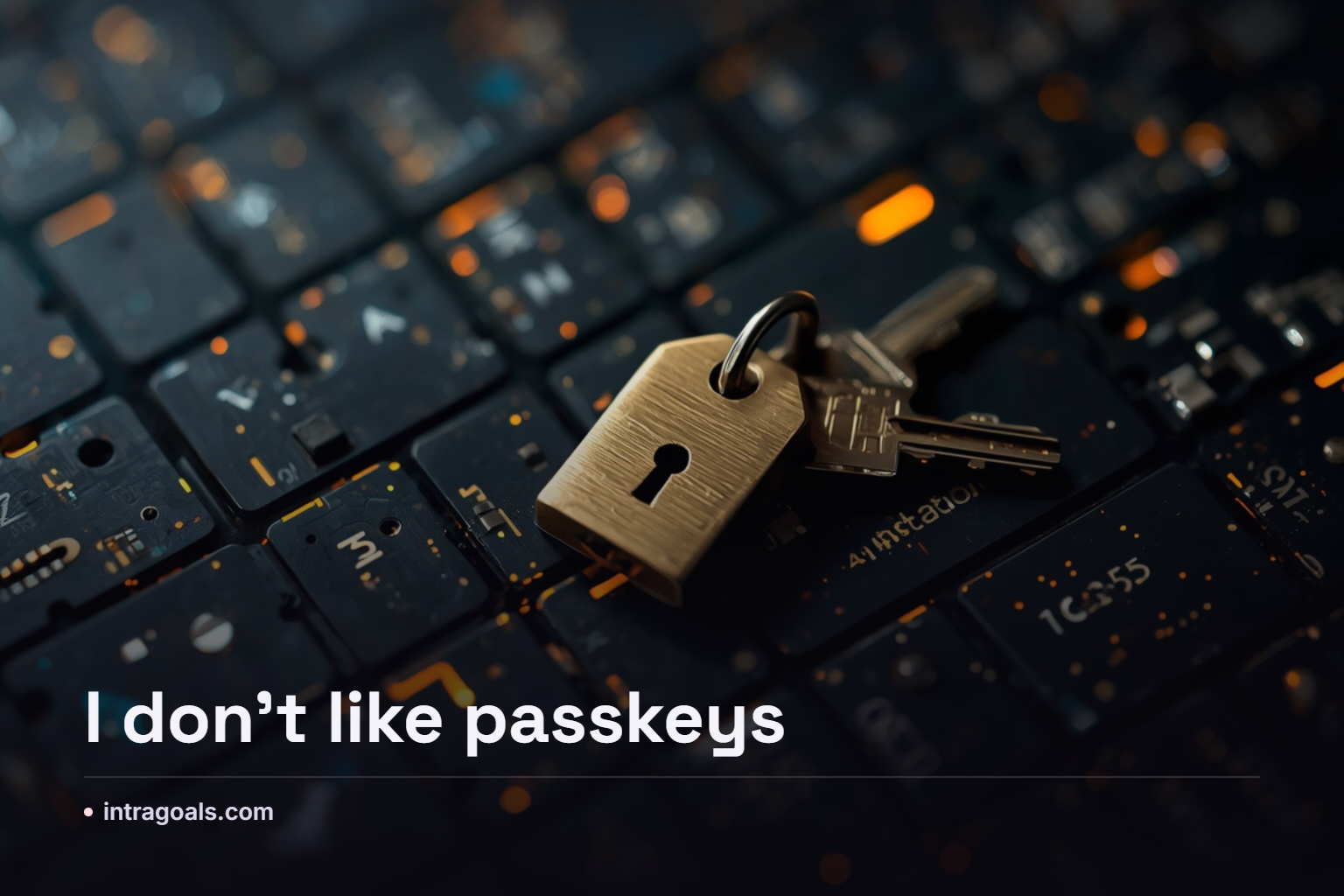 Skeptical of Passkeys