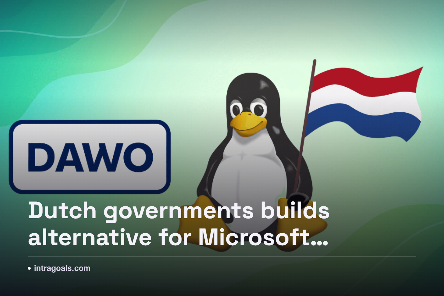 A government office workstation displaying an open-source Linux desktop interface instead of typical commercial software